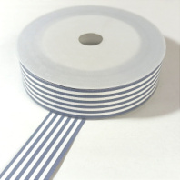 Лента полипропиленовая Полосы 3 см 50 ярд голубой