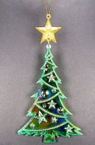 Фигурка декоративная Елочка с отделкой на подвеске 15,8 см акрил Фигурка декоративная Елочка с отделкой на подвеске 15,8 см акрил
