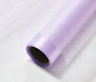 Пленка флористическая"Хрусталь" 120мкр 57см*7 ярд сиреневый