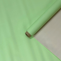 Матовая пленка двухсторонняя на втулке 50 мкр 60 см*10 ярд ± 5% Салатовый/пудра