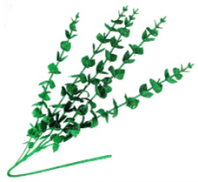 Ветка 85см. 5 стеблей, глиттер зеленый Ветка 85см. 5 стеблей, глиттер зеленый