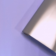 Пленка матовая двухсторонняя серебро/лаванда 48см*10м±5% 65мкм