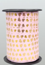 Лента простая с з/п (1см*100яд) сердца розовые А124 Лента простая с з/п (1см*100яд) сердца розовые А124