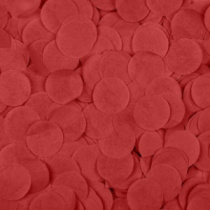 Конфетти тишью, Круги, Красный, 2,5 см, 50 гр.
