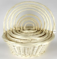 Н-р плетеных  корзин (ива), 63/58, 54/52,  46/45,  39/38, 32/31, 26/25, 20/20, 14/14, 8 шт., выб