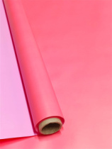 Матовая пленка двухсторонняя на втулке 50 мкр 60 см*10 ярд ± 5% Красно-коралловый/розовый