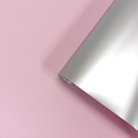 Пленка матовая двухсторонняя серебро/пурпурное утро 48см*10м±5% 65мкм