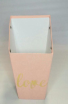 Трапеция со спинкой 210*120*70 с тиснением "Love" нежно-розовый Трапеция со спинкой 210*120*70 с тиснением "Love" нежно-розовый