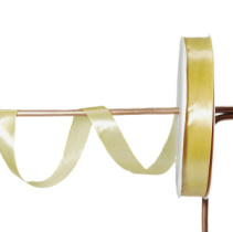 Лента атласная 2/91м сливочно-желтый  