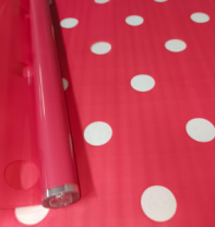 Пленка Шары красная 70см*10ярд ± 5%