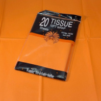 Тишью Бумага, 20 листов в упаковке, 30 грамм, 50cmx66cm, цв. оранжевый