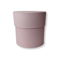 Коробка круглая 10*10 .пыльная роза 