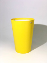 Конус под цветы 10*14*20 .желтый