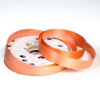 Лента простая Гладкая без тиснения 2/100ярд персиковый Лента простая Гладкая без тиснения 2/100ярд персиковый