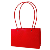 Пакет подарочный тисненый, 22x10.5x13.5 см красный Пакет подарочный тисненый, 22x10.5x13.5 см красный