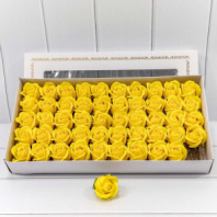 Декоративный цветок-мыло "Роза" класс А Шафрановый 5,5*4 50шт. 1/20 Декоративный цветок-мыло "Роза" класс А Шафрановый 5,5*4 50шт. 1/20