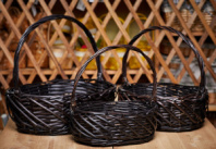 Набор корзин овальные 3 шт ,44*36 см, высота 14 см, 38*30*13H*37HH*33*24B,32*24*11H*32HH*29*20B кори