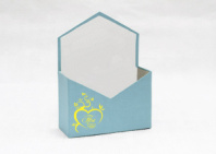 Конверт 180*240*70 с золот. тиснением "Ты в моем сердце" голубой