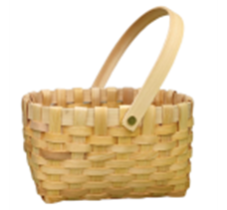 Корзина из бересты (секвойя), прямоугольник, 24*16*H12,5/27, натуральный