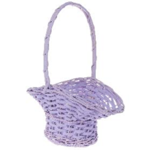 Корзина из ивы, круг 25х20хН14/12/31 сиреневый