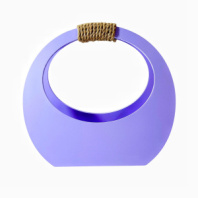 Кашпо сумка круглая большая 350*320*150 нежно-сиреневый Кашпо сумка круглая большая 350*320*150 нежно-сиреневый