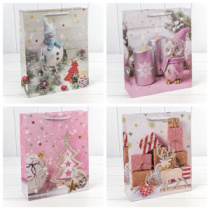 Пакет подарочный "Новый год" (микс 468) 26*32*10 210г 1/20 1/240