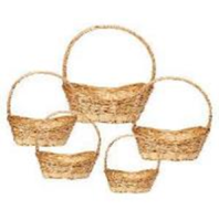 Набор корзин плетеных (ива): 64*22*60CM/57*20*54CM/50*19*50CM/45*18*45CM/39*16*38CM, 5 шт