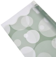 Упак. материал флористическая пленка "Пузырьки шампанского", 50 мкр, 58 см х 10 м. пастельно-зел Упак. материал флористическая пленка "Пузырьки шампанского", 50 мкр, 58 см х 10 м. пастельно-зел