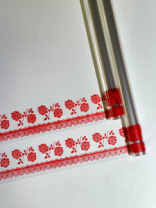 Пленка Бордюр (Роза) красный 70см*10ярд ± 5% Пленка Бордюр (Роза) красный 70см*10ярд ± 5%