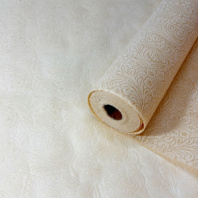 Фетр выбитый Цветы 50*10м бежевый Фетр выбитый Цветы 50*10м бежевый