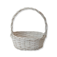 Корзина плетеная (ива) 31*23*11/33см, 1шт, белый