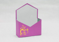 Конверт 180*240*70 с золот. тиснением "Ты в моем сердце" светлая фуксия