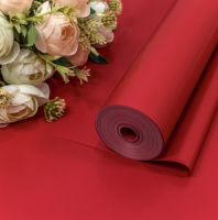 Пленка 0,59*34м 900г "Корейская" 65мкм малиново-красный