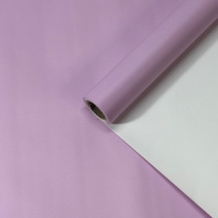 Пленка матовая двухсторонняя белый \ нежная сирень 58см*10м±5% 50мкр