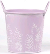 Декоративное кашпо "Летний луг" 18,5XD16,5XH15,5/19,5СМ BD13СМ, св.сиреневый, металл Декоративное кашпо "Летний луг" 18,5XD16,5XH15,5/19,5СМ BD13СМ, св.сиреневый, металл