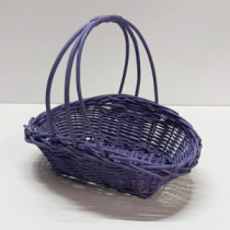 Корзина плетеная (ива), 28*18 H10/8 HH21/b17*10, 1 шт., светло-сиреневый 4630270035516 