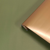 Пленка матовая двухсторонняя золото/темная олива 48см*10м±5% 65мкм