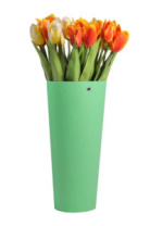 Конус под цветы 10*14*30 .зеленый