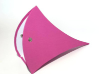 Конус треугольный с одной ручкой 300*200*90 .малиновый