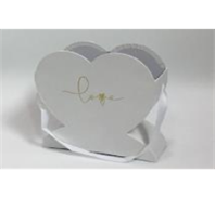 Коробка подарочная Сердце, 22,5*9*23,4cm, белый