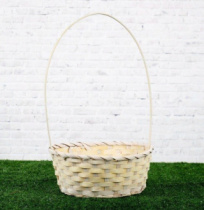 Корзина плетеная (бамбук), D25x19,5 Н10 НН45 желтый