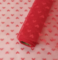 Сетка "Love" 50см*5Y красный