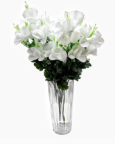 Акриловая ваза для цветов Спэйс, диаметр 12см, высота 26,5 см.