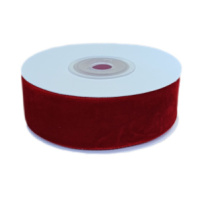 Лента вельвет 25мм*5ярд красный Лента вельвет 25мм*5ярд красный