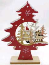 Новогоднее декоративное изделие Ель 19х4х24 см Новогоднее декоративное изделие Ель 19х4х24 см