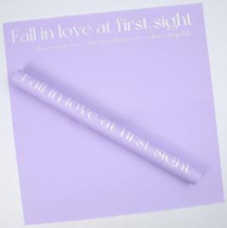 Пленка "FALL IN LOVE", 65 мкр, 57 см х 10 м, лавандовый