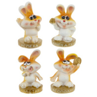 Фигурка декоративная "Заяц", L6 W4,5 H8 см,4в 157532 Фигурка декоративная "Заяц", L6 W4,5 H8 см,4в 157532