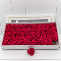 Декоративный цветок-мыло "Роза" класс А Красный 5,5*4 50шт. 1/20 Декоративный цветок-мыло "Роза" класс А Красный 5,5*4 50шт. 1/20