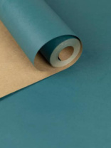 Крафт бумага односторонняя Изумрудная 68 см х 10 м