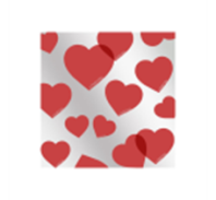 Набор матовой пленки металл " Love is Love " 58*58 см 20 листов красный Набор матовой пленки металл " Love is Love " 58*58 см 20 листов красный